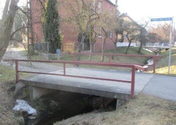 Baustelle am Durchlass in der Friedrich-Ebert-Straße Spremberg