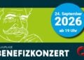 Ankündigungsmotiv zum Benefizkonzert in Gedenken an Albert Schweitzer