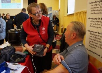 Infostand beim Tag der Gesundheit und Pflege 2025 in Großräschen