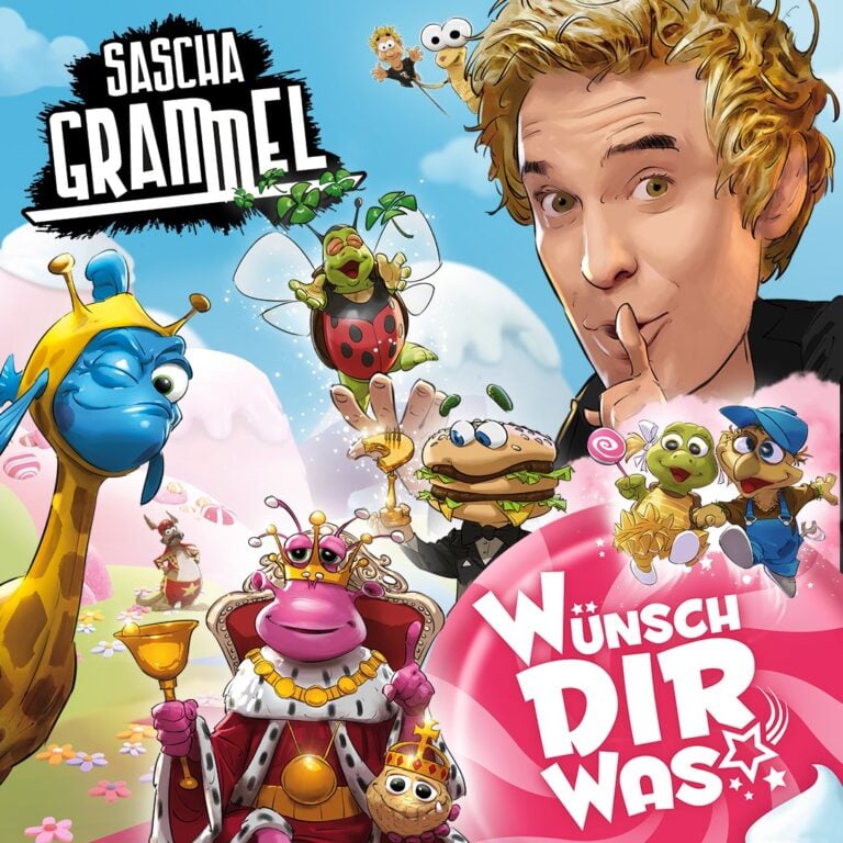 Tourgrafik zu Sascha Grammel Wünsch Dir Was mit Puppen und Schriftzug