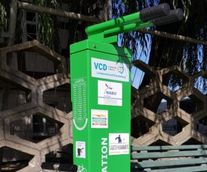 Fahrrad-Reparaturstation am Schlosspark Lauchhammer eröffnet am Samstag