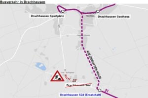 Deckenerneuerung in Drachhausen: Änderungen auf Buslinie 21