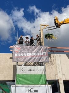Richtfest für neues Fachmarktzentrum am Cottbuser Lausitzpark gefeiert
