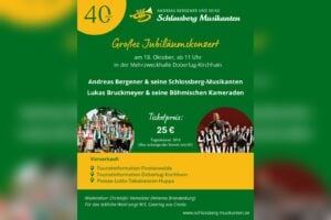 Schlossberg-Musikanten feiern in Doberlug-Kirchhain 40 Jahre