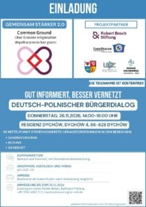 Deutsch-polnischer Bürgerdialog in Dychów lädt auch Jugendliche ein