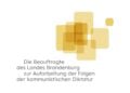 Logo der Beauftragten des Landes Brandenburg zur Aufarbeitung der Folgen der kommunistischen Diktatur mit gelben Quadraten