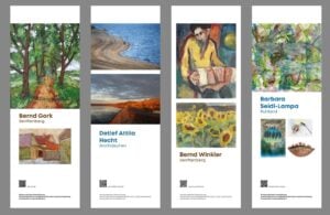 Senftenberg zeigt ab Montag 21 Künstlerbanner an drei Orten