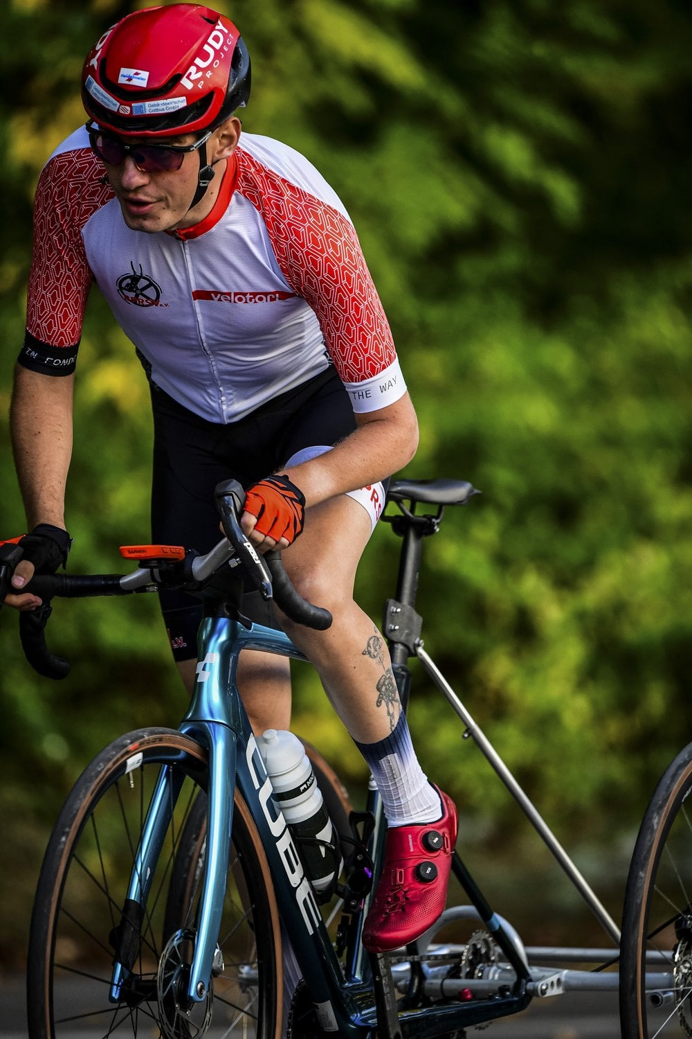 Paracyclist Maximilian Jäger auf seinem Rad im Rennen