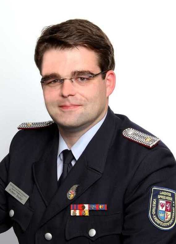 Robert Buder, Vorsitzender des Kreisfeuerwehrverbandes Spree-Neiße