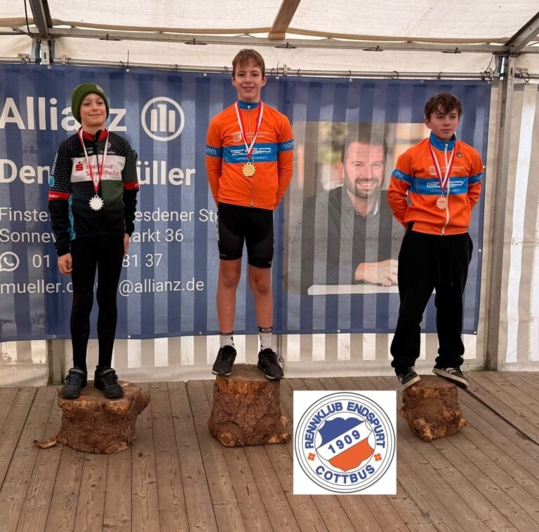 Nachwuchs des RK Endspurt 09 Cottbus bei der MTB-Landesmeisterschaft in Lichterfeld