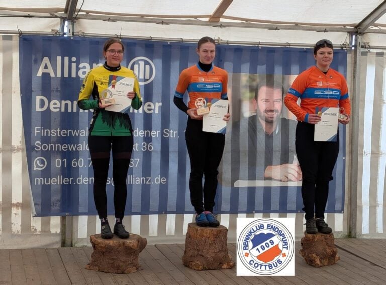 Nachwuchs des RK Endspurt 09 Cottbus bei der MTB-Landesmeisterschaft in Lichterfeld