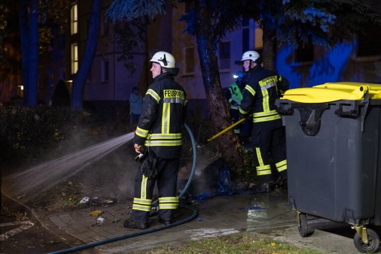 Feuerwehreinsatz an der Käthe-Kollwitz-Straße in Königs Wusterhausen