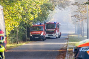 Brand in Altdöbern-Pritzen: 40 Einsatzkräfte kämpfen gegen Flammen