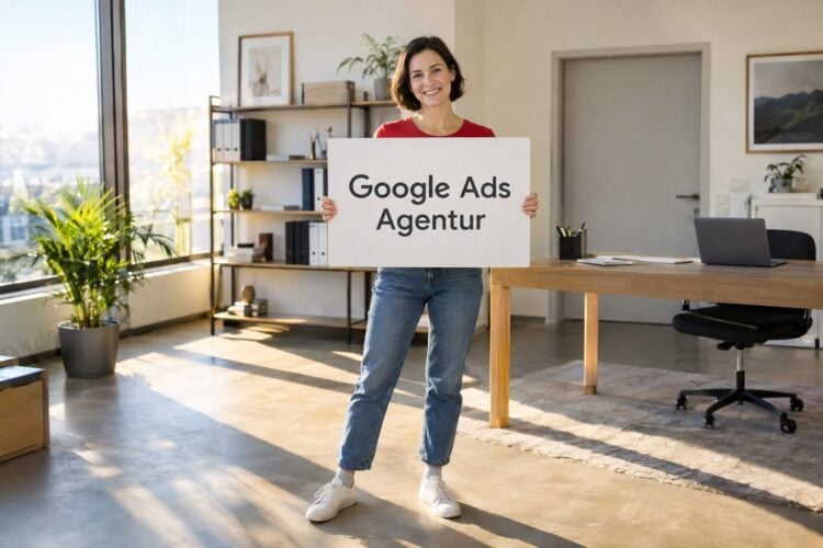 Unternehmen sind darauf angewiesen, eine Google-Ads-Agentur zu finden, die für Umsätze sorgt (KI-generierte Illustration)
